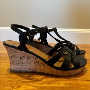 Jellypop Wedges - Black Size 8.5